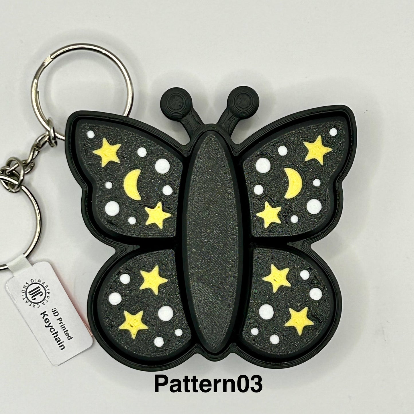 5-Clicker Flutterby Fidget Keychain