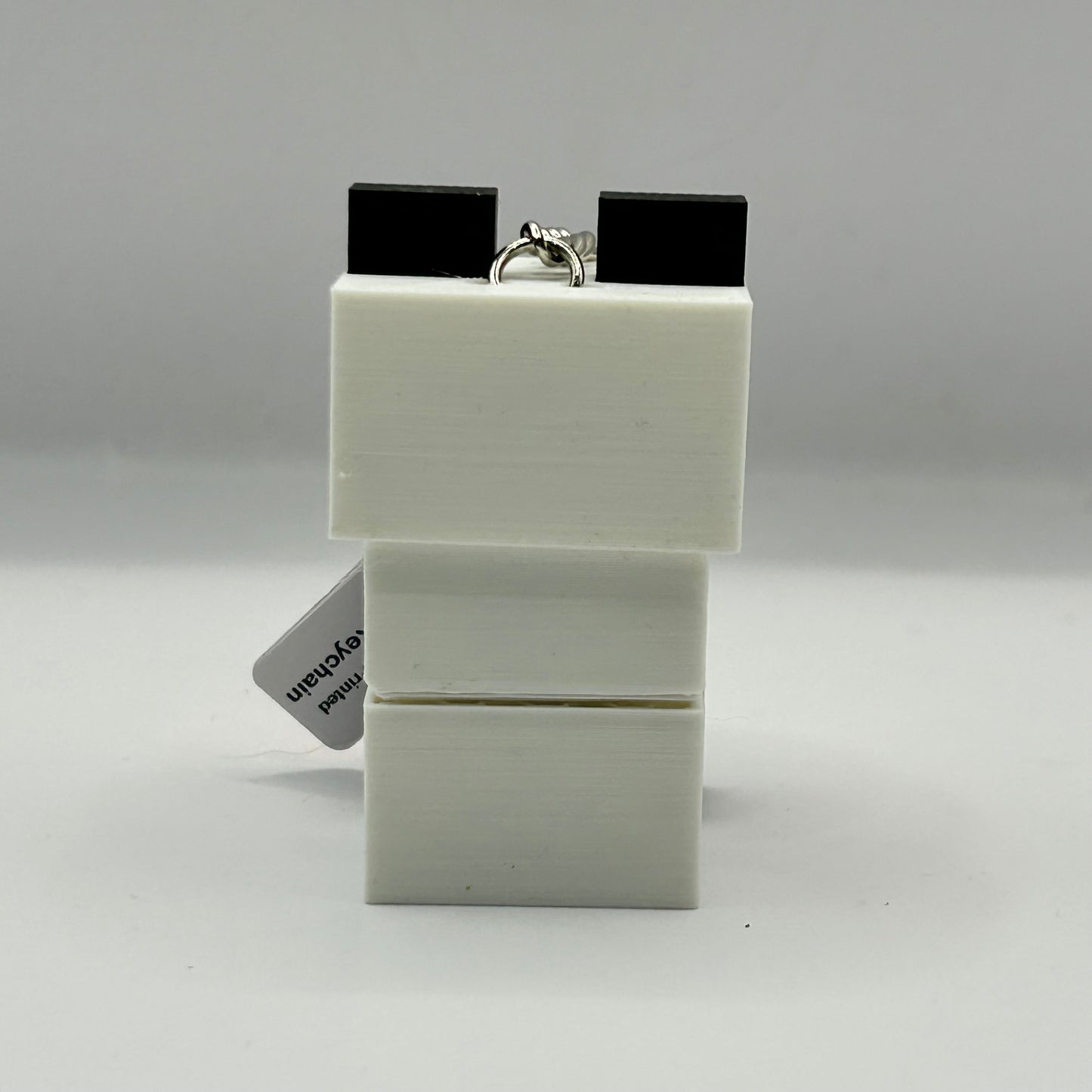 Clicker Blocky Panda with Bamboo Fidget Keychain