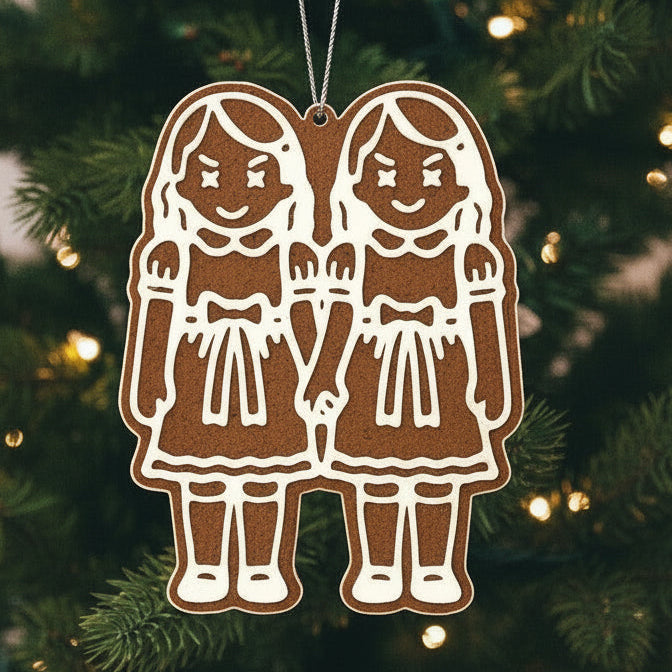 Hollywood Holidays Ornament: Creepy Twins "Gingerbread" Ornament