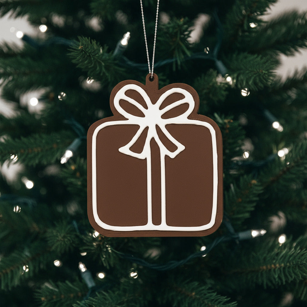 Happy Holidays Gingerbread Ornaments