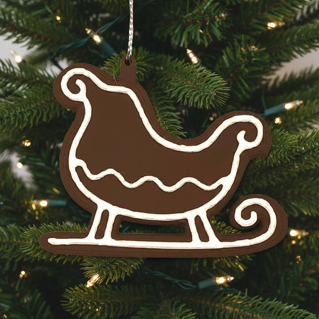 Happy Holidays Gingerbread Ornaments