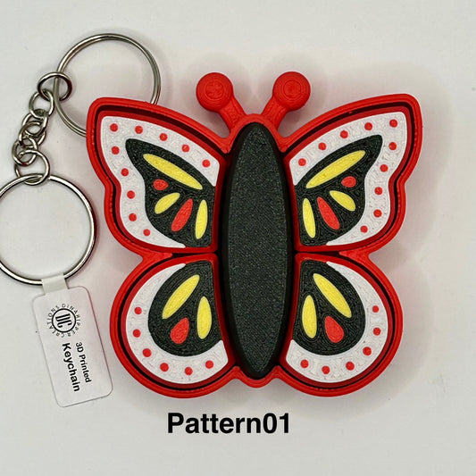 5-Clicker Flutterby Fidget Keychain