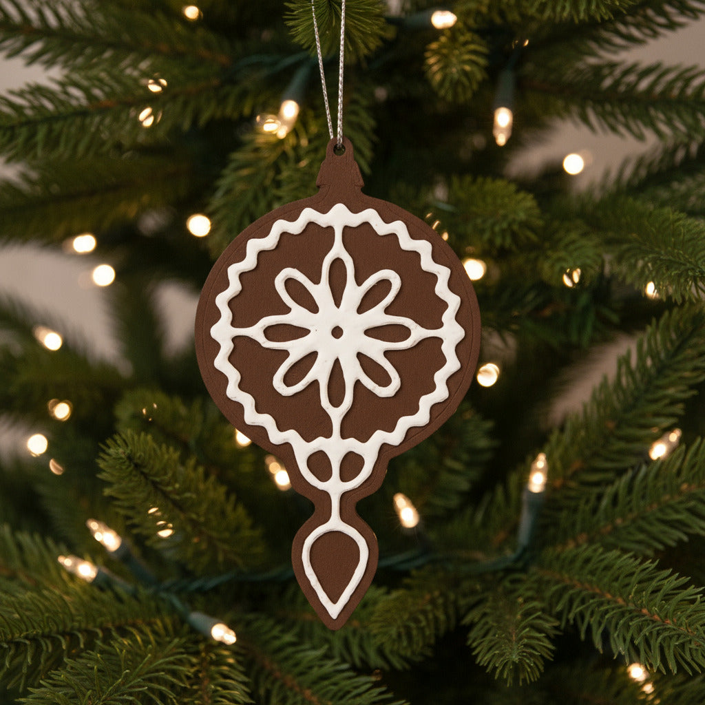 Happy Holidays Gingerbread Ornaments