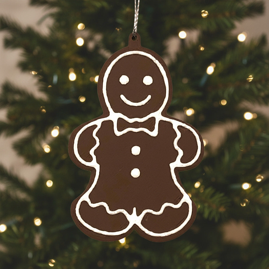 Happy Holidays Gingerbread Ornaments