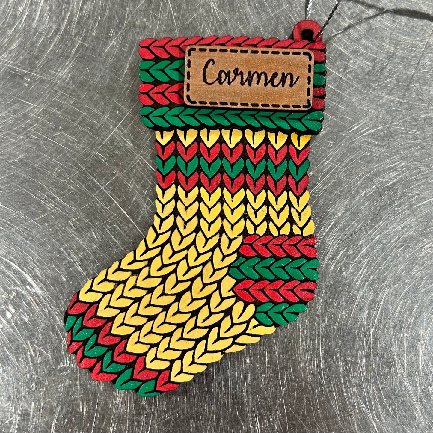 *NEW ITEM!* Personalized Knit Ornaments
