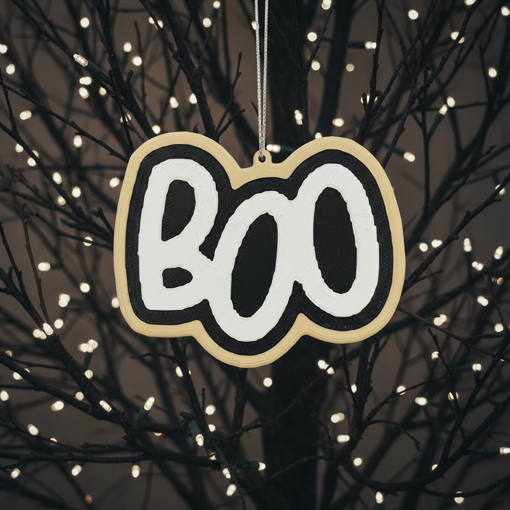 Holiday Horrors: BOO “Iced Sugar Cookie” Ornament