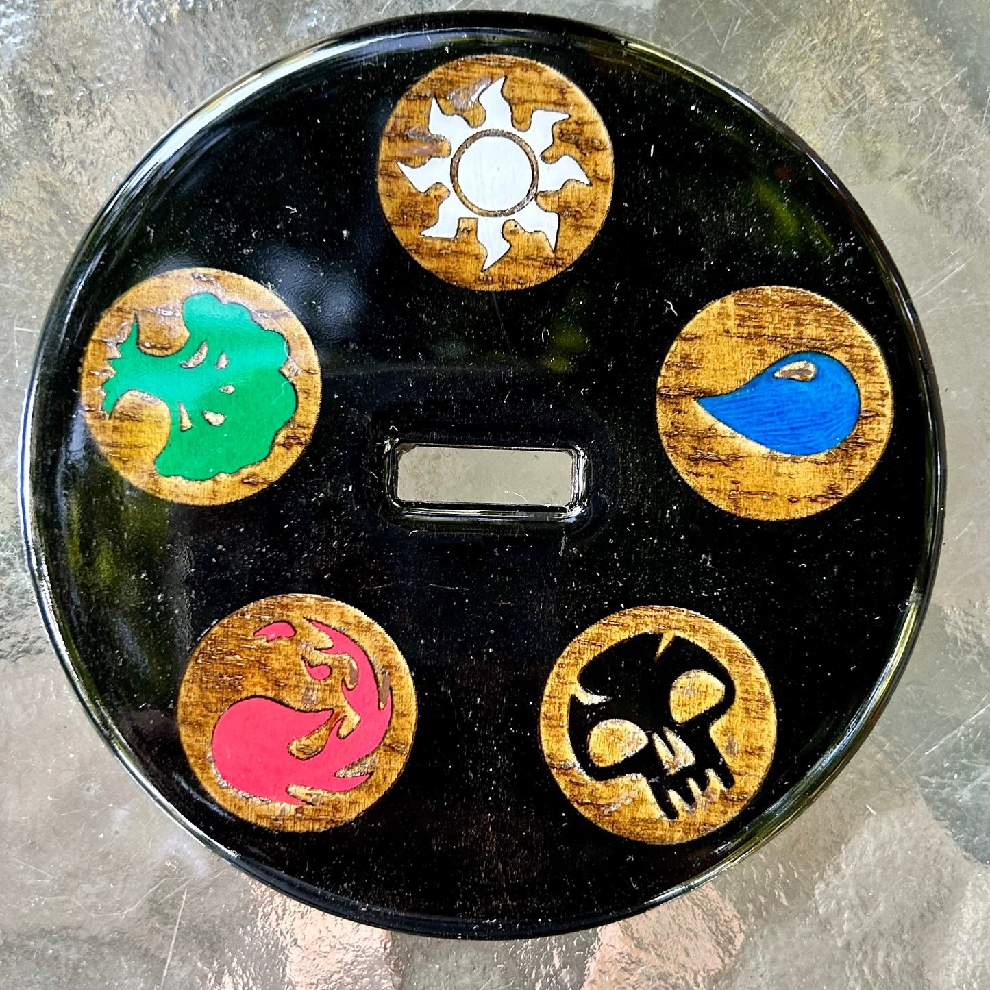 Nerdy Themed - Handmade Wooden Wrist Yarn Holder