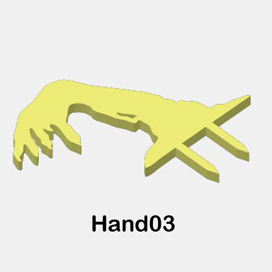 Glow-in-the-Dark Zombie Body Parts - Hands