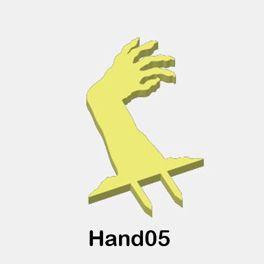 Glow-in-the-Dark Zombie Body Parts - Hands