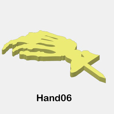 Glow-in-the-Dark Zombie Body Parts - Hands