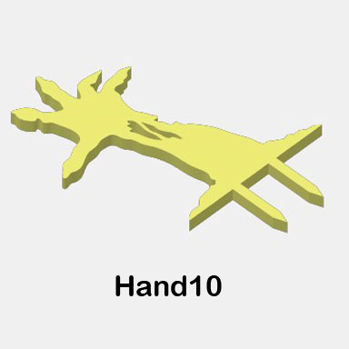 Glow-in-the-Dark Zombie Body Parts - Hands