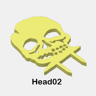 Glow-in-the-Dark Zombie Body Parts - Heads