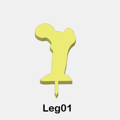 Glow-in-the-Dark Zombie Body Parts - Legs