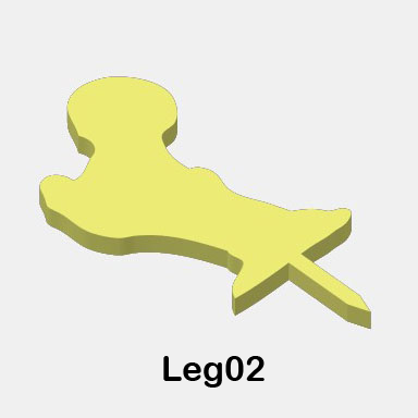 Glow-in-the-Dark Zombie Body Parts - Legs