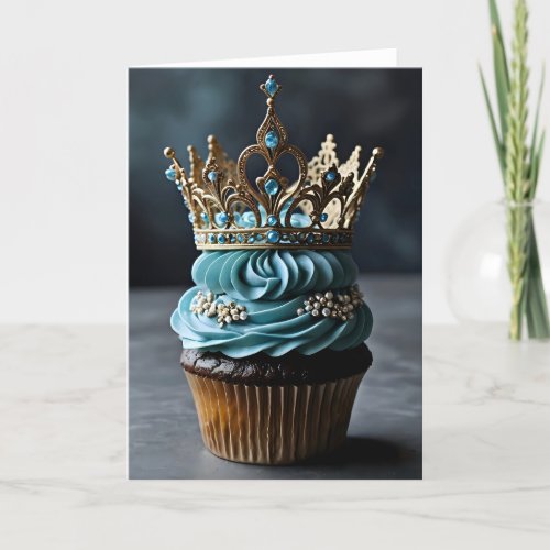 Art Nouveau Cupcake V - 5x7 inch Notecard