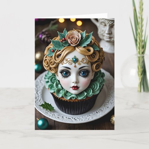 Art Nouveau Cupcake VI - 5x7 inch Notecard