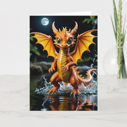 Baby Dragon I - 5x7 inch Notecard