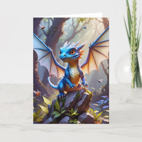 Baby Dragon IV - 5x7 inch Notecard