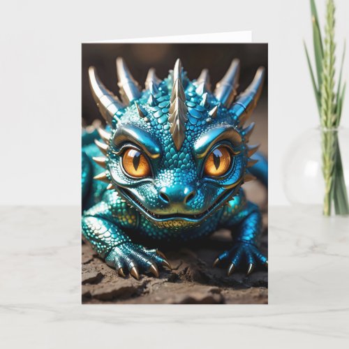 Baby Dragon IX - 5x7 inch Notecard