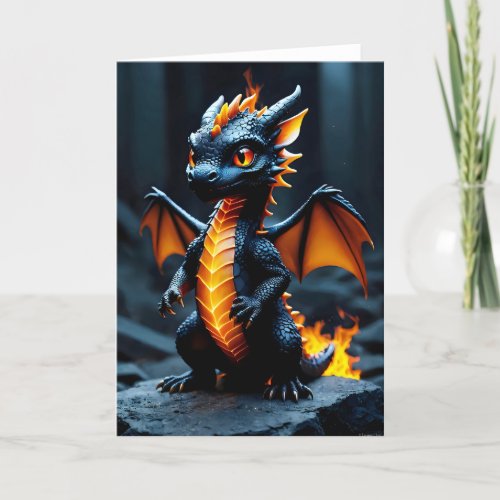Baby Dragon V - 5x7 inch Notecard