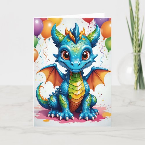 Baby Dragon VIII - 5x7 inch Notecard