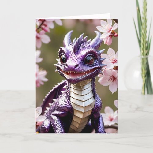 Baby Dragon XII - 5x7 inch Notecard