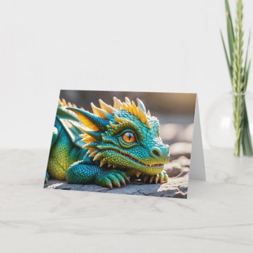 Baby Dragon XVIII - 5x7 inch Notecard
