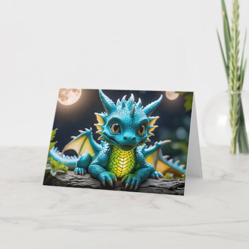 Baby Dragon XX - 5x7 inch Notecard