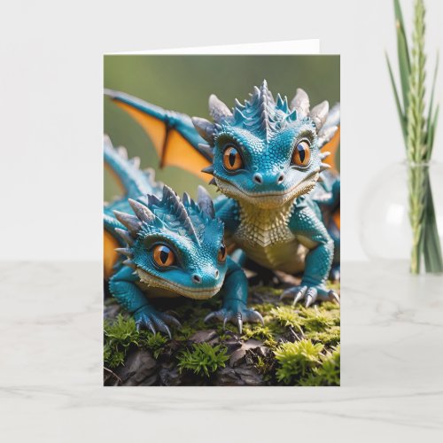 Baby Dragons I - 5x7 inch Notecard