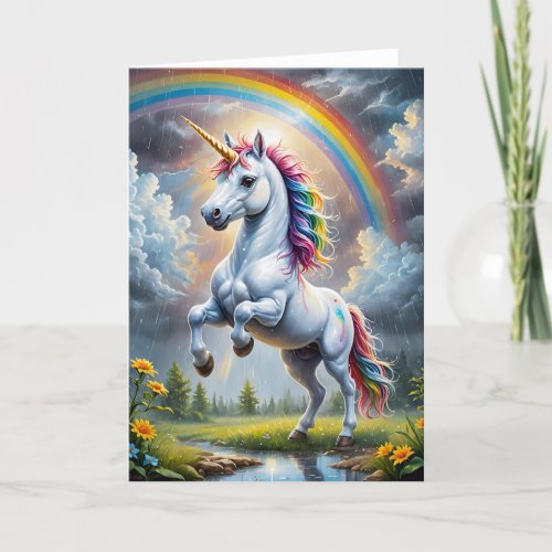 Baby Unicorn II - 5x7 inch Notecard (Seller Portal)