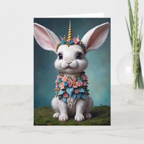 Bunnicorn I - 5x7 inch Notecard (Seller Portal)