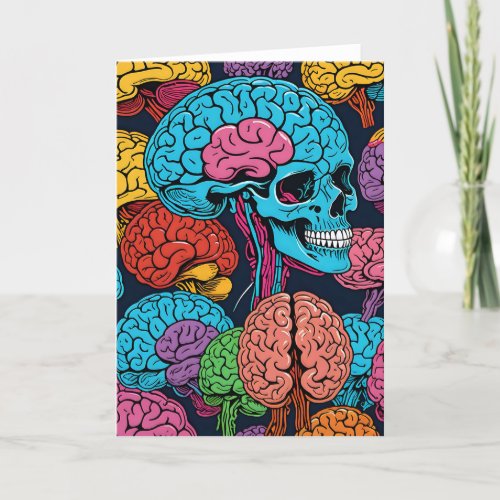 Cartoon Brains I - 5x7 inch Notecard (Seller Portal)