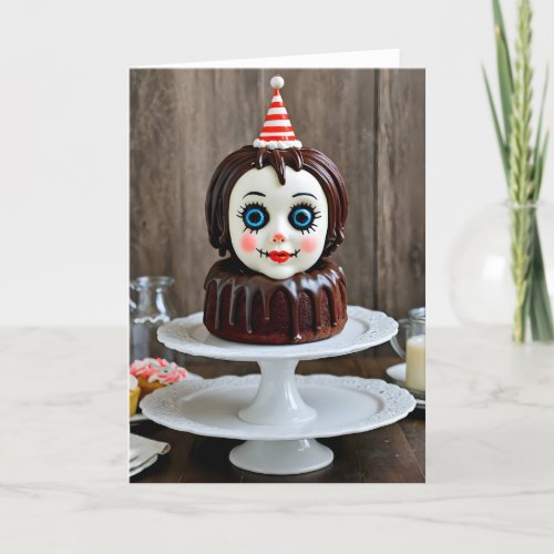 Creepy Bundt Cake III - 5x7 inch Notecard