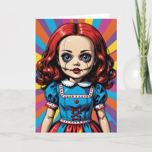 Creepy Cartoon Doll I - 5x7 inch Notecard (Seller Portal)