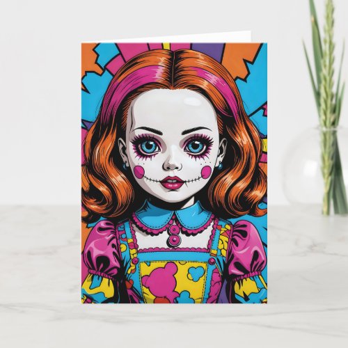 Creepy Cartoon Doll II - 5x7 inch Notecard (Seller Portal)