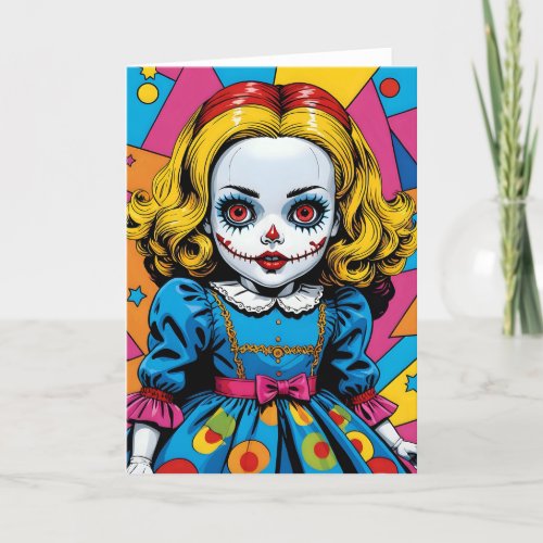 Creepy Cartoon Doll V - 5x7 inch Notecard (Seller Portal)