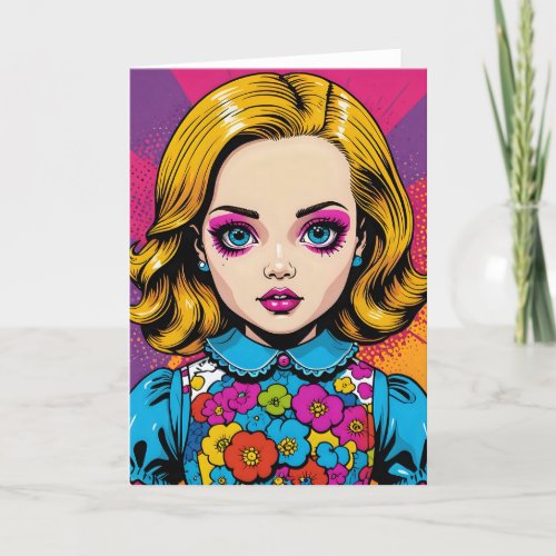 Creepy Cartoon Doll VI - 5x7 inch Notecard (Seller Portal)