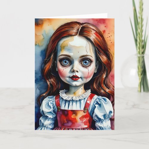 Creepy Cartoon Doll VIII - 5x7 inch Notecard (Seller Portal)
