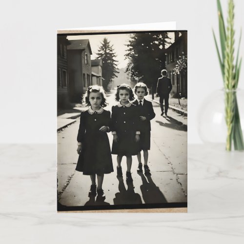 Creepy Children I - 5x7 inch Notecard (Seller Portal)