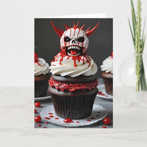 Creepy Cupcake IX - 5x7 inch Notecard