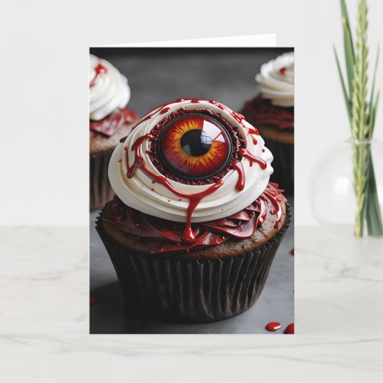 Creepy Cupcake XII - 5x7 inch Notecard (Seller Portal)