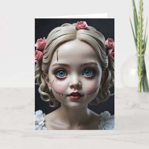 Creepy Doll VI - 5x7 inch Notecard