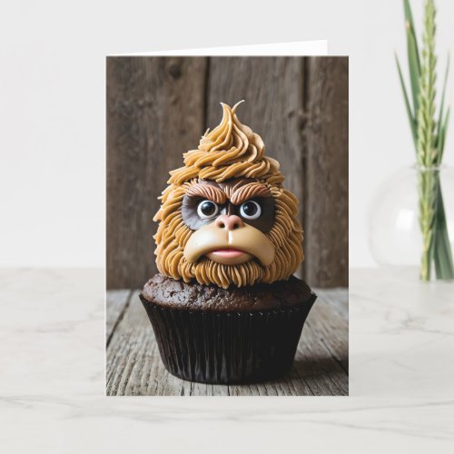 Cryptid Cupcake Bigfoot II - 5x7 inch Notecard