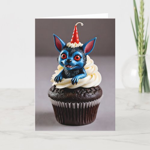 Cryptid Cupcake Chupacabra I - 5x7 inch Notecard