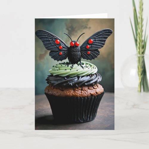 Cryptid Cupcake Mothman II - 5x7 inch Notecard