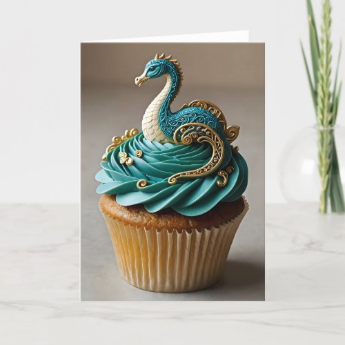 Cryptid Cupcake Nessie I - 5x7 inch Notecard