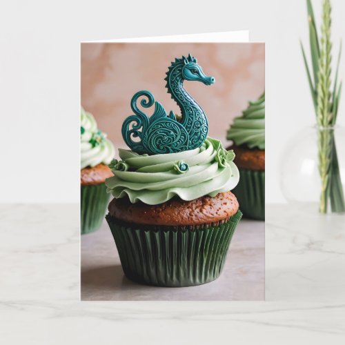 Cryptid Cupcake Nessie II - 5x7 inch Notecard