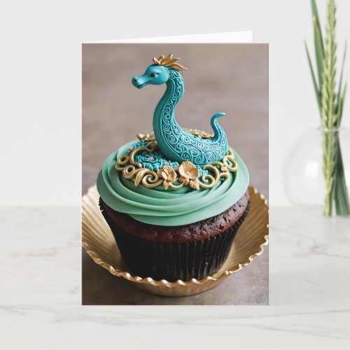 Cryptid Cupcake Nessie III - 5x7 inch Notecard