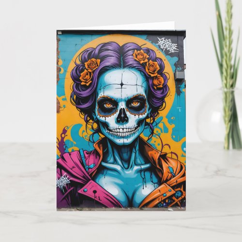 Ghoulish Graffiti II - 5x7 inch Notecard (Seller Portal)
