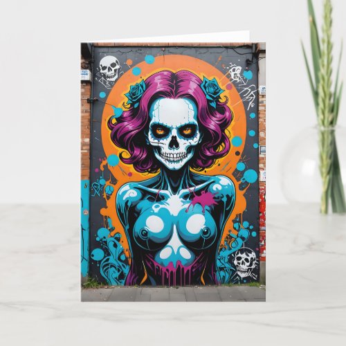 Ghoulish Graffiti III - 5x7 inch Notecard (Seller Portal)
